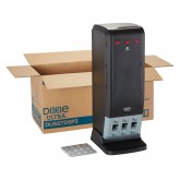 GP Pro DUSSTDSP3 Dixie Ultra SmartStock Tri-Tower Cutlery Dispenser Series T - Black