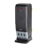 GP Pro DUSSTDSP3 Dixie Ultra SmartStock Tri-Tower Cutlery Dispenser Series T - Black