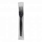 Dixie Individually Wrapped Heavyweight Polystyrene Forks - Black, 1000 count