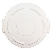 Plastic Gator Lid for 10 Gallon Container Receptacle Round - White
