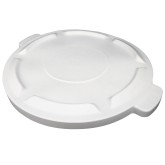 Plastic Gator Lid for 32 Gallon Vented Container Receptacle Round - White