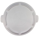 Plastic Gator Lid for 44 Gallon Container Receptacle Round - White