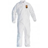 Kimberly Clark KLEENGUARD A40 Elastic-Cuff and Ankles Liquid & Particle Protection Coveralls - Extra Large, 25 count