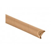 1.5" x 16" 0.06 Thick Kraft Crimped End Mailing Tubes - 70 per Case