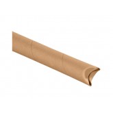 2" x 20" 0.06 Thick Kraft Crimped End Mailing Tubes - 50 per Case