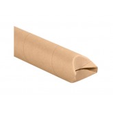 3" x 12" 0.06 Thick Kraft Crimped End Mailing Tubes - 24 per Case