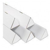 2" x 24.25" White Triangle Mailing Tubes 200ect - 50 per Bundle, 900 per Bale