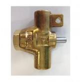 PMF V2P Forged Brass Valve, High Temperature with Stainless Steel Stem and Teflon Seat - 500psi