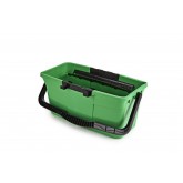 Unger QB12B Pro Window Bucket with Sieve & Tool Holder - 3 Gallons, Green