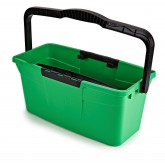 Unger QB12B Pro Window Bucket with Sieve & Tool Holder - 3 Gallons, Green