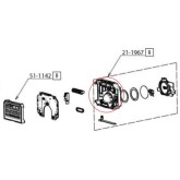 RKI Instruments 21-1967 Rear Case Assembly with Li-Ion Battery for GX-3R