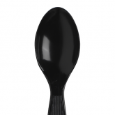 Dixie Individually Wrapped Heavyweight Polystyrene Teaspoons - Black, 1000 count