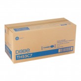 Dixie Individually Wrapped Heavyweight Polystyrene Teaspoons - Black, 1000 count