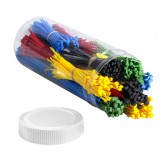 Cable Tie Kit - Assorted Sizes and Colors, 1000 per Case
