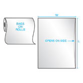 134" x 45" Large Furniture Poly Bag Covers - 1mil, 110 per Roll