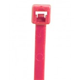 11" x .19" 50# Fluorescent Pink Cable Ties - 1000 per Case