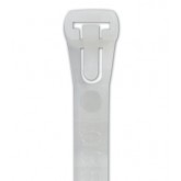 5.5" x .30" 50# Natural Releasable Cable Ties - 1000 per Case