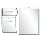 8" x 10" Pre-Opened Bag Clear - 2mil, 1250/Roll