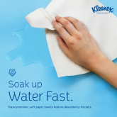 Scott Kleenex Universal Plus Hard Roll Towels 50606 - White, 8" x 600', 6 Count