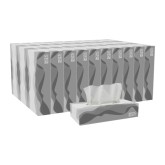 GP Pro 47410 Pacific Blue Basic 2-Ply Facial Tissue - White, Flat Box, 30 per case