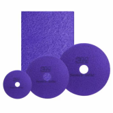 Scotch-Brite 14 x 20" Diamond Purple Floor Pads - 5 Per Case