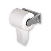 San Jamar Chrome Metal 1-Roll Open Self-Locking Standard Bathroom Tissue Dispenser