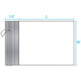 9" x 12" Self Sealing Poly Mailer 2.5mil Perforated - White, 1000 Count