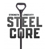 18" Steel Core Combo With Wear Strip Snow  Shovel - Steel Handle