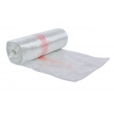 Water Soluble 28" x 39" .8mil Can Liners, 20-30 Gallon - Clear, Rolls