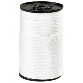 1/8", 320 lb, White Solid Braided Nylon Rope - 500'